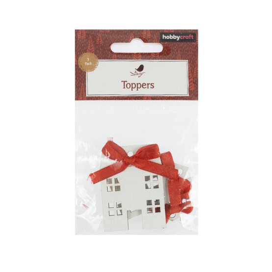 Ribbon House Wooden Toppers 3 Pack image number 5