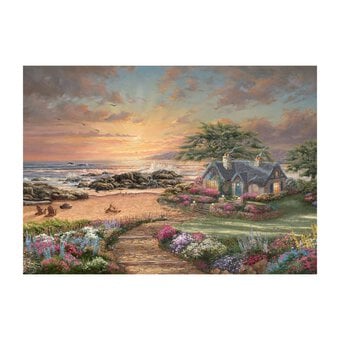 Schmidt Thomas Kinkade Seaside Cottage Jigsaw Puzzle 1000 Pieces