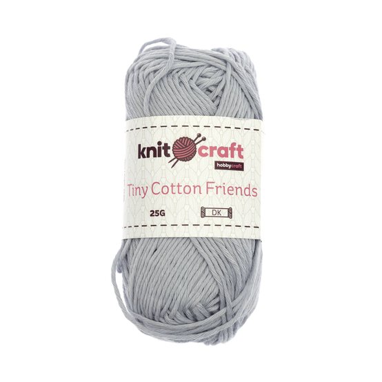 Knitcraft Silver Tiny Cotton Friends Yarn 25g image number 1