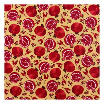 Hearthside Harvest Pomegranates Cotton Fabric by the Metre