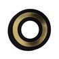 Black and Gold Vinyl Letter O Sticker 5cm image number 1