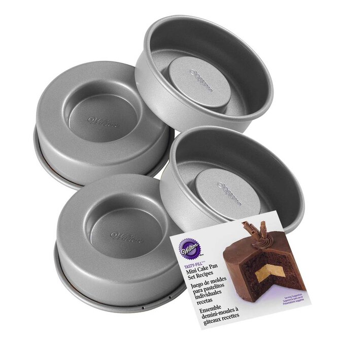 Wilton TastyFill Mini Cake Pan Set 4 Pieces Hobbycraft