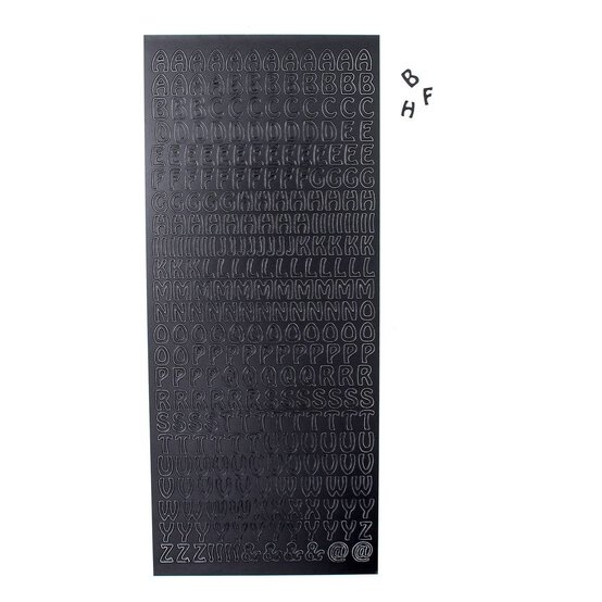 Anita's Black Alphabet Outline Stickers image number 2