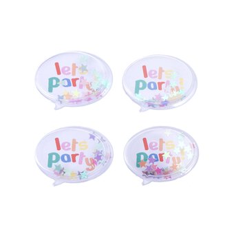 Let&rsquo;s Party Shaker Stickers 4 Pack