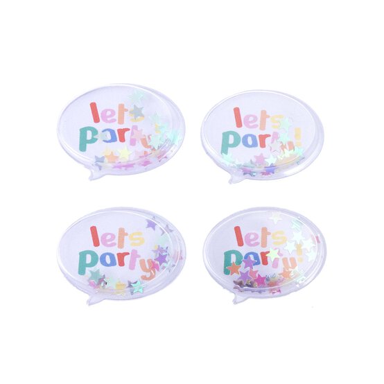 Let&rsquo;s Party Shaker Stickers 4 Pack image number 1