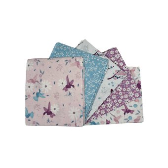 Hummingbird Harmony Cotton Fat Quarters 5 Pack