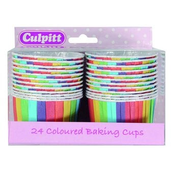 Culpitt Rainbow Baking Cups 24 Pack