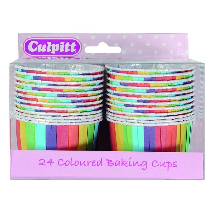 Culpitt Rainbow Baking Cups 24 Pack image number 1