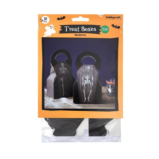 Skeleton Treat Boxes 10 Pack image number 3
