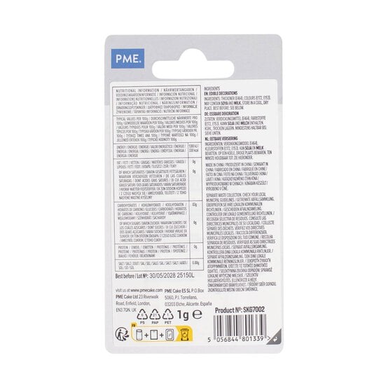 PME Silver Star Edible Glitter Shapes 1g image number 5