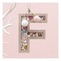 Hanging Wooden Letter F 7.5cm  image number 1