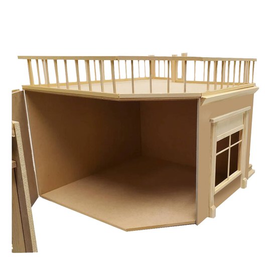 Corner Shop Ground Floor and Terrace Doll&rsquo;s House Kit image number 3