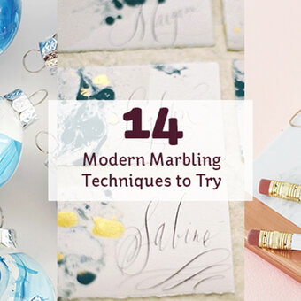 14 Modern Marbling Techniques to Try