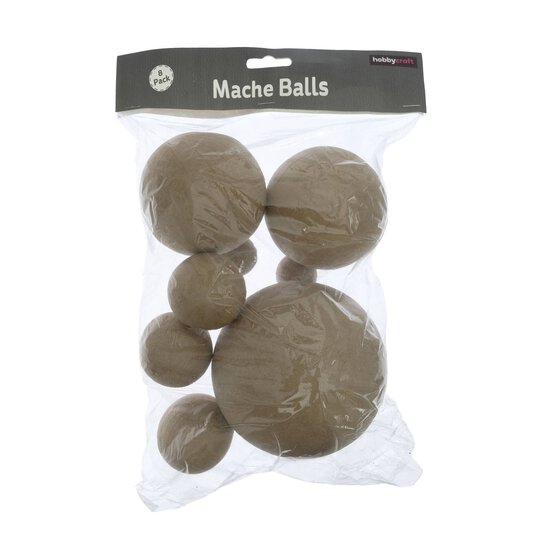 Assorted Mache Balls 8 Pack image number 4