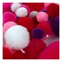Pink and Purple Pom Poms 100 Pack image number 2