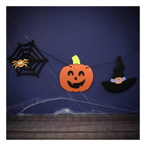 Felt Halloween Icon Banner Kit  image number 1