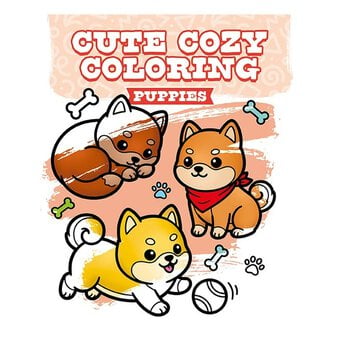 Cute Cozy Colouring: Puppies