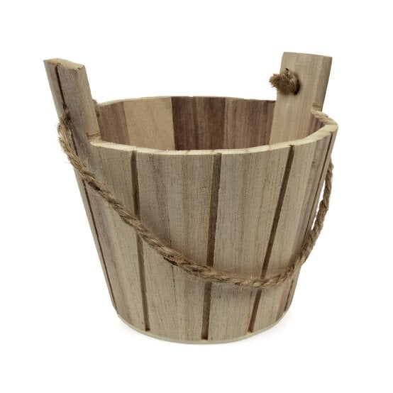 Wooden Bucket 13cm image number 1