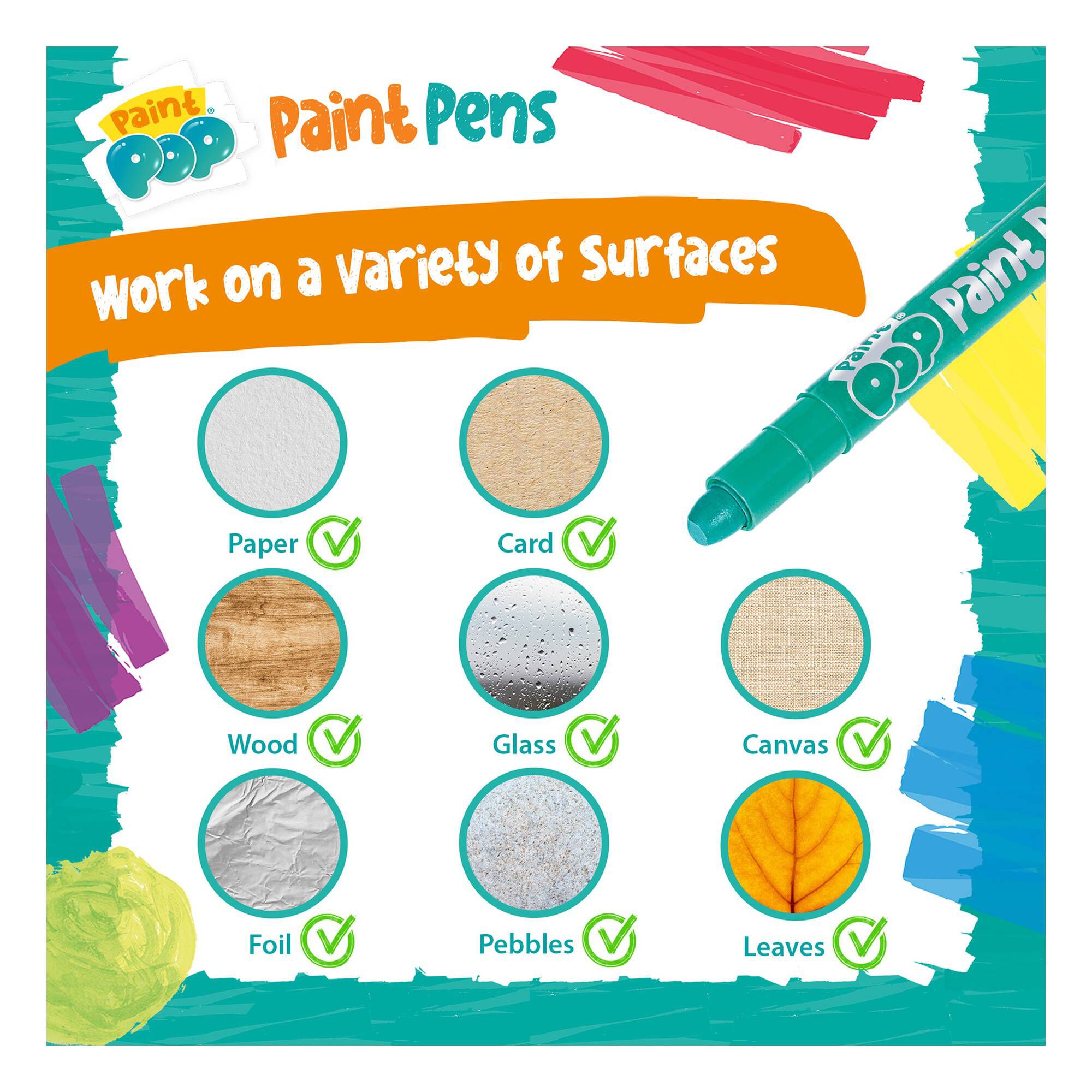 Paint Pop Paint Pens 12 Pack Hobbycraft