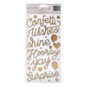 Pink Paislee Confetti Wishes Foil Phrase Thickers Stickers 60 Pieces image number 1