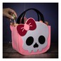 Pink Bow Skull Felt Bag  image number 2