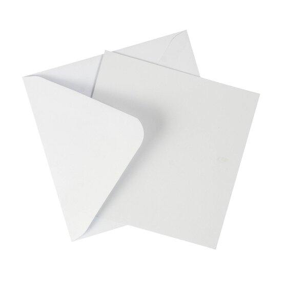 White Cards 5 x 5 Inches 100 Pack image number 1