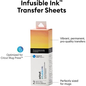 NEW Cricut Infusible Ink Transfer Sheets Party Pink 12 x 12 - 2  Sheets/Box