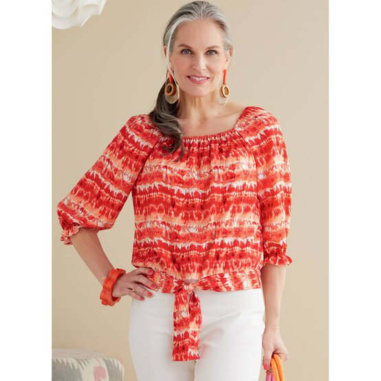 Butterick Women&rsquo;s Top Sewing Pattern B6766 (14-22) image number 3