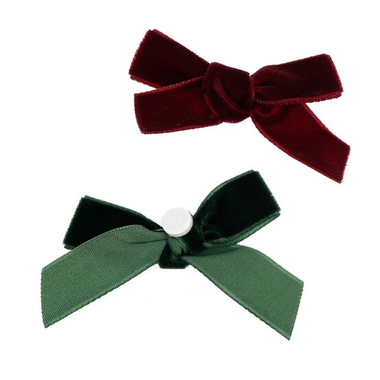 Christmas Velvet Bows 2 Pack image number 3