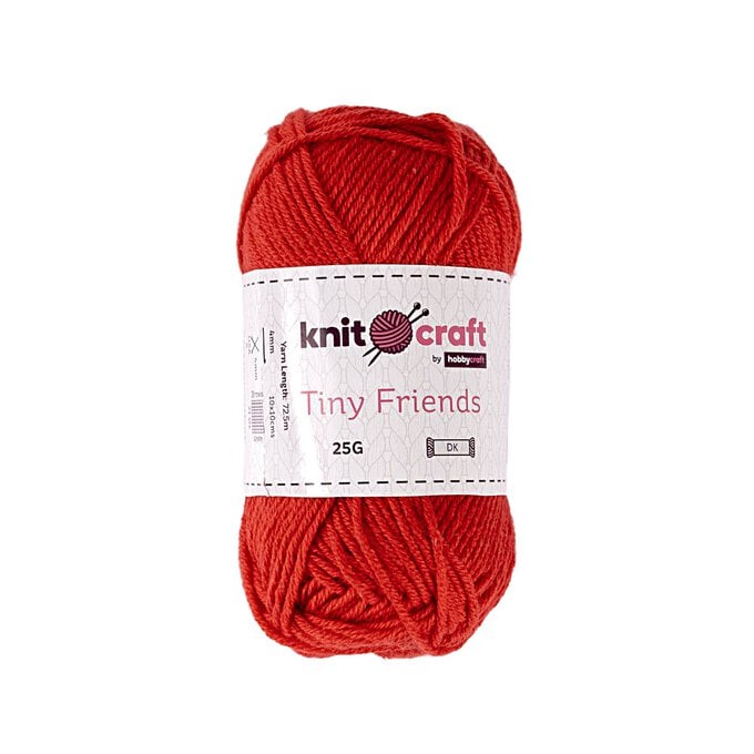 Knitcraft Red Tiny Friends Yarn 25g