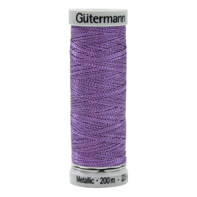 Gutermann Purple Sulky Metallic Thread 200m (7050) image number 1