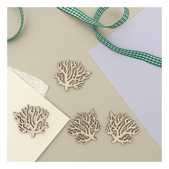 Coral Wooden Toppers 12 Pack image number 2