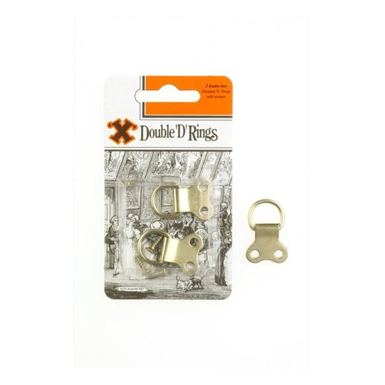 X Hooks Double D Rings 2 Pack Small