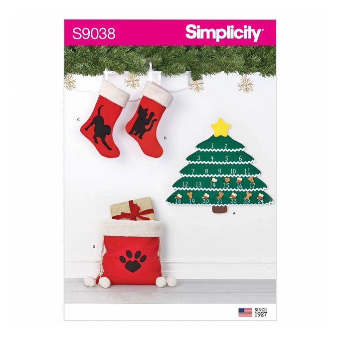 Simplicity Tree Advent Calendar Sewing Pattern S9038 image number 1