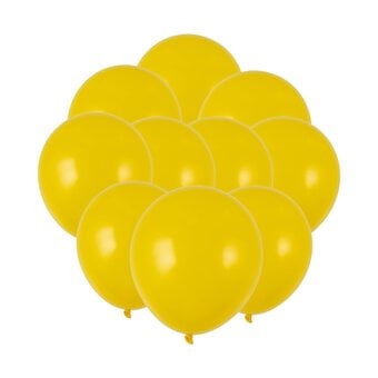 Yellow Latex Balloons 10 Pack