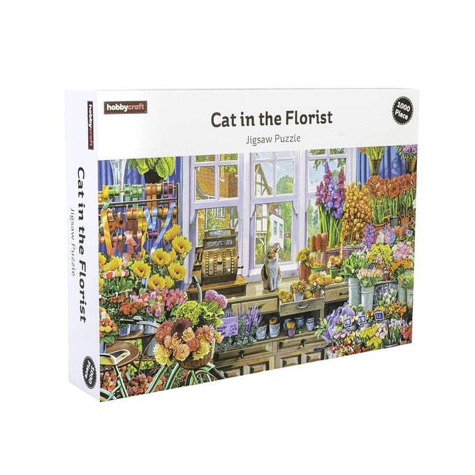 Cat in the Florist Jigsaw Puzzle 1000 Pieces image number 1