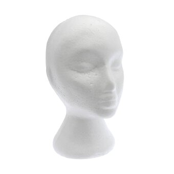 Polystyrene Female Head 27.5cm