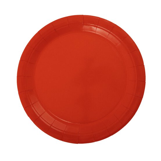 Classic Red Paper Plates 8 Pack image number 1