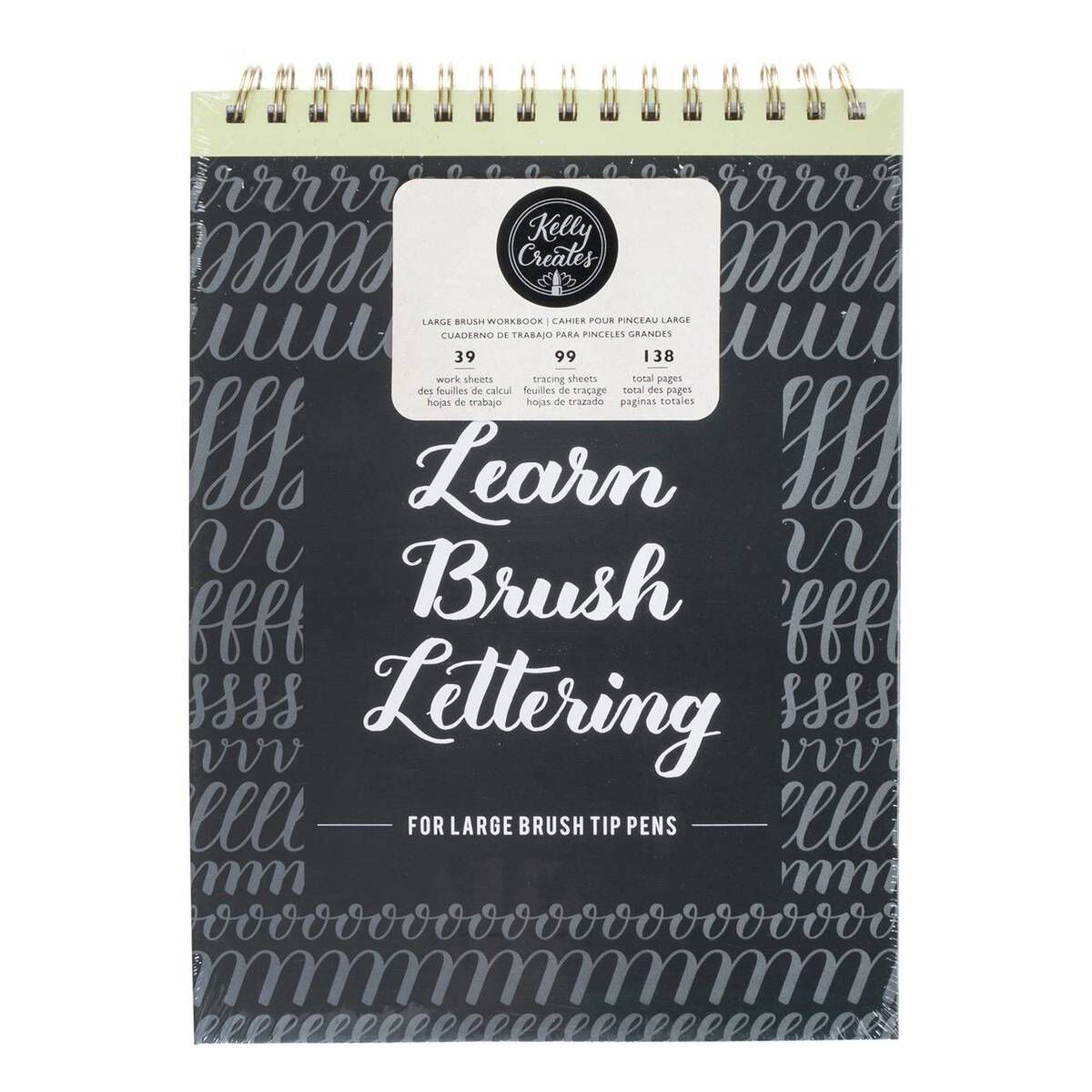 Kelly Creates Large Brush Lettering Workbook Hobbycraft