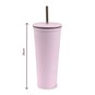 Rose Metal Cup with Straw image number 5