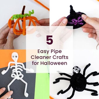 5 Easy Pipe Cleaner Crafts for Halloween