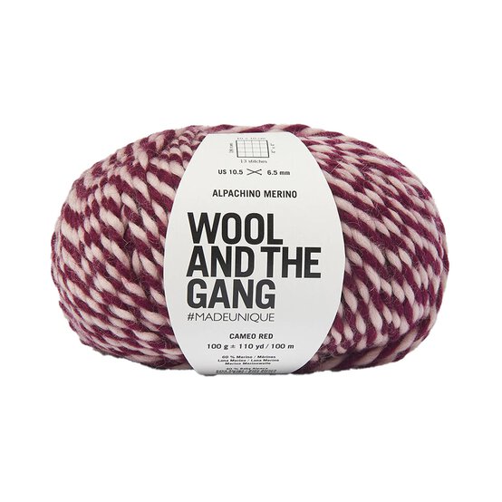 Wool and the Gang Cameo Red Alpachino Merino Twist 100g  image number 1