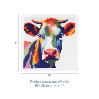 Trimits Cow Large Cross Stitch Kit 36cm x 36cm image number 4