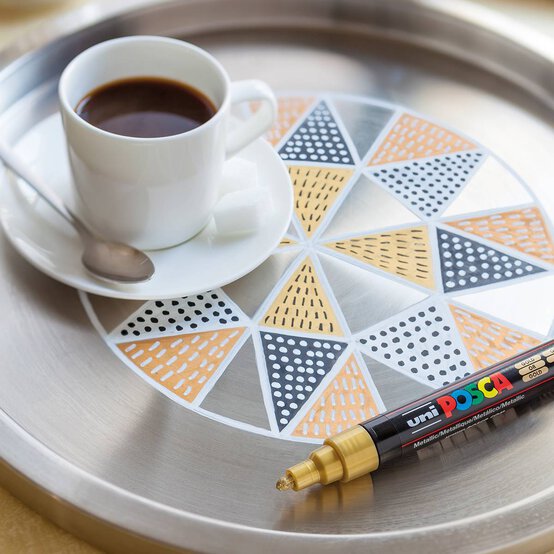 Uni-ball Posca Marker Pens PC 5M 4 Pack image number 5