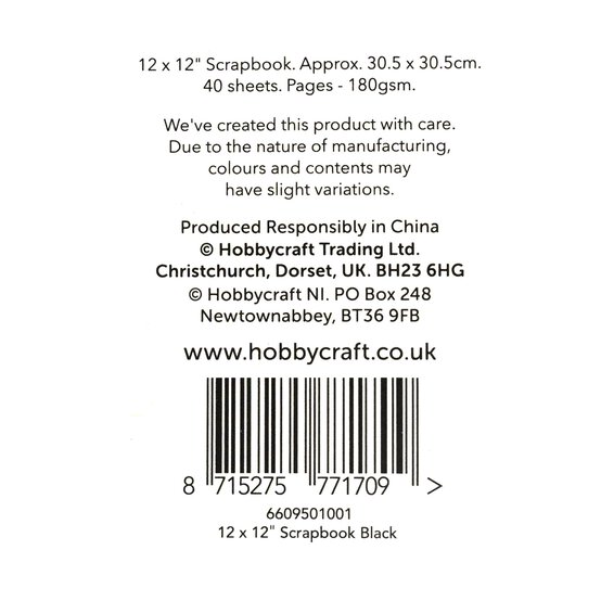 Spiral Bound Black Scrapbook 12 x 12 Inches image number 5