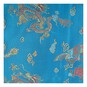 Turquoise Print Chinese Brocade Fabric by the Metre image number 2