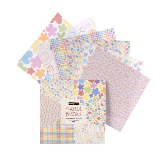 Playful Pastels Paper Pad 6 x 6 Inches 18 Pack image number 1