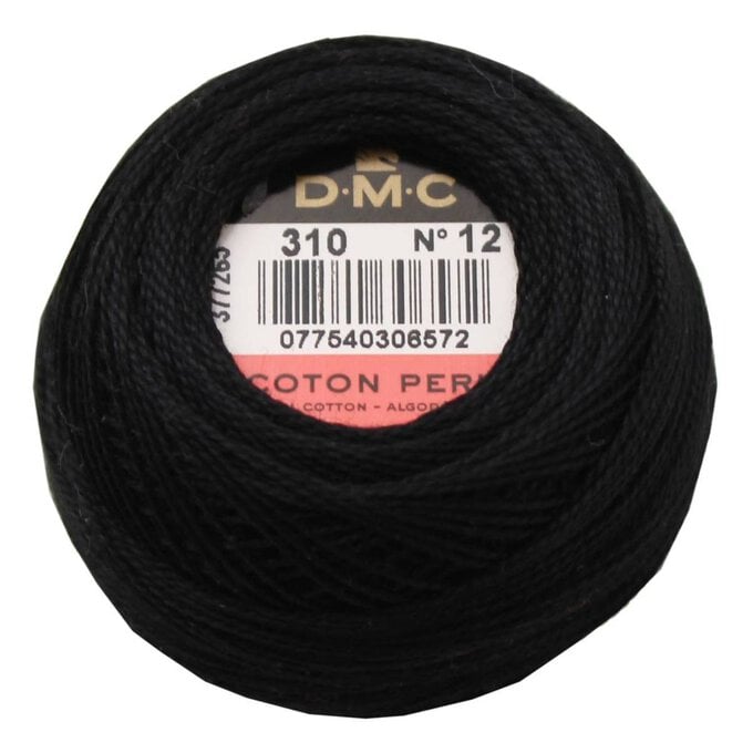 DMC Black Pearl Cotton Thread on a Ball 120m (310) image number 1