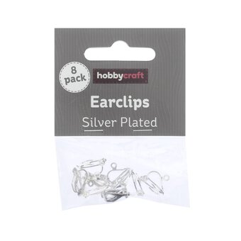 Silver Plated Midi Ear Clips 8 Pack