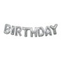 Silver Happy Birthday Balloon Banner Kit image number 4